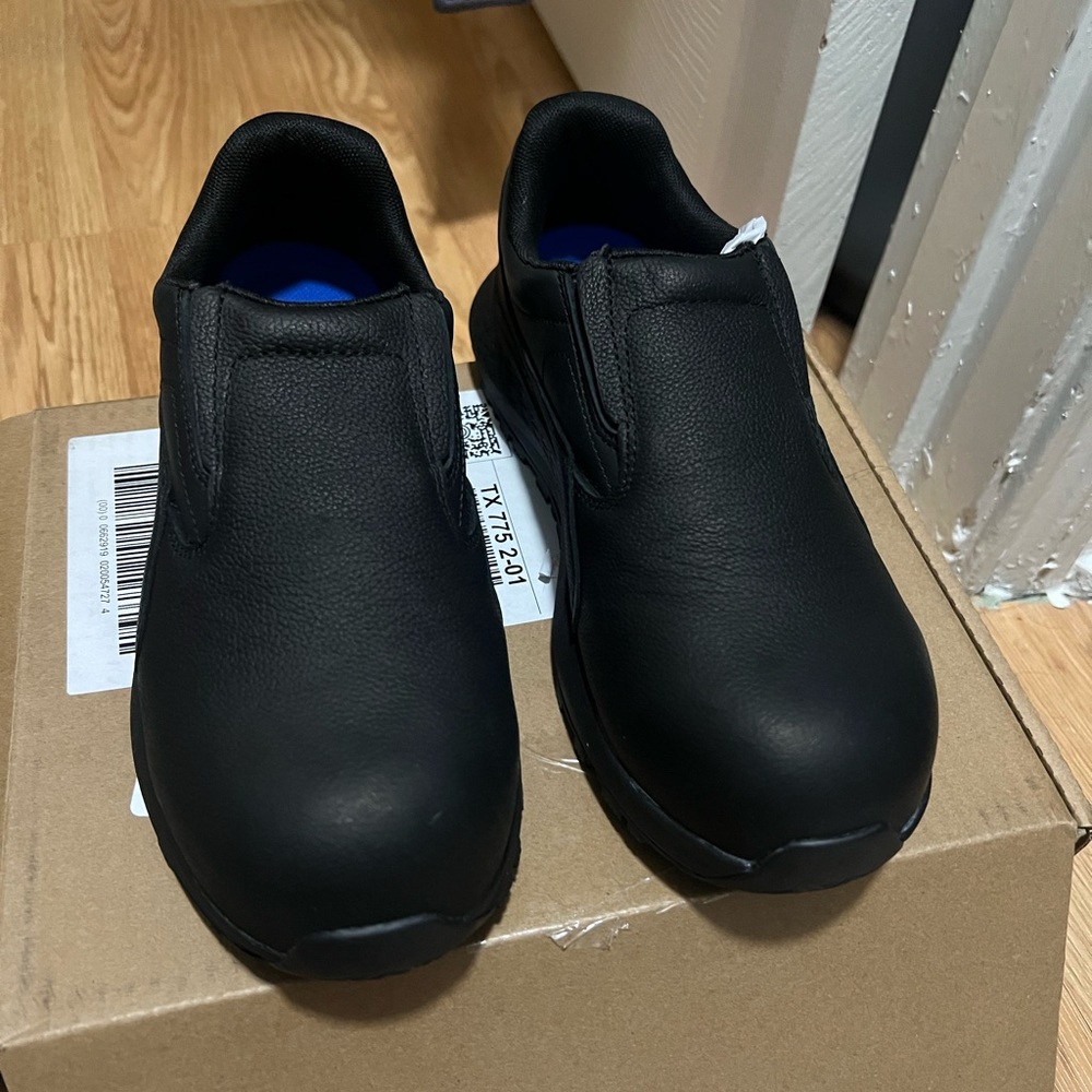 Shoes For Crews Black Slip-On Work Loafers 6.5